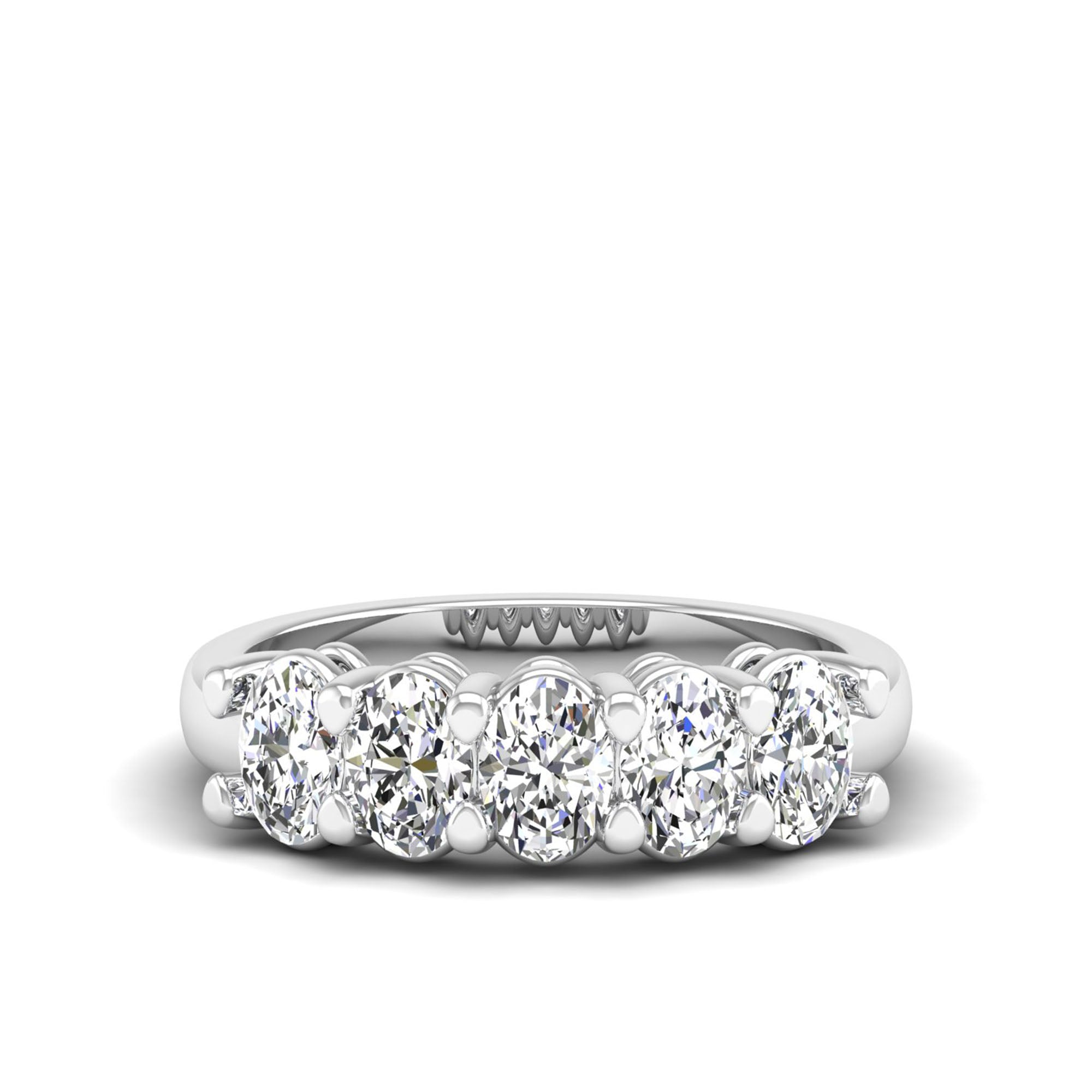 Five Stone Oval Lab Diamond Ring