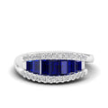 Bridgette Baguette Sapphire Diamond Ring