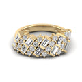Gabby Baguette and Round Diamond Ring