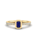 Emerald Sapphire and Diamond Ring