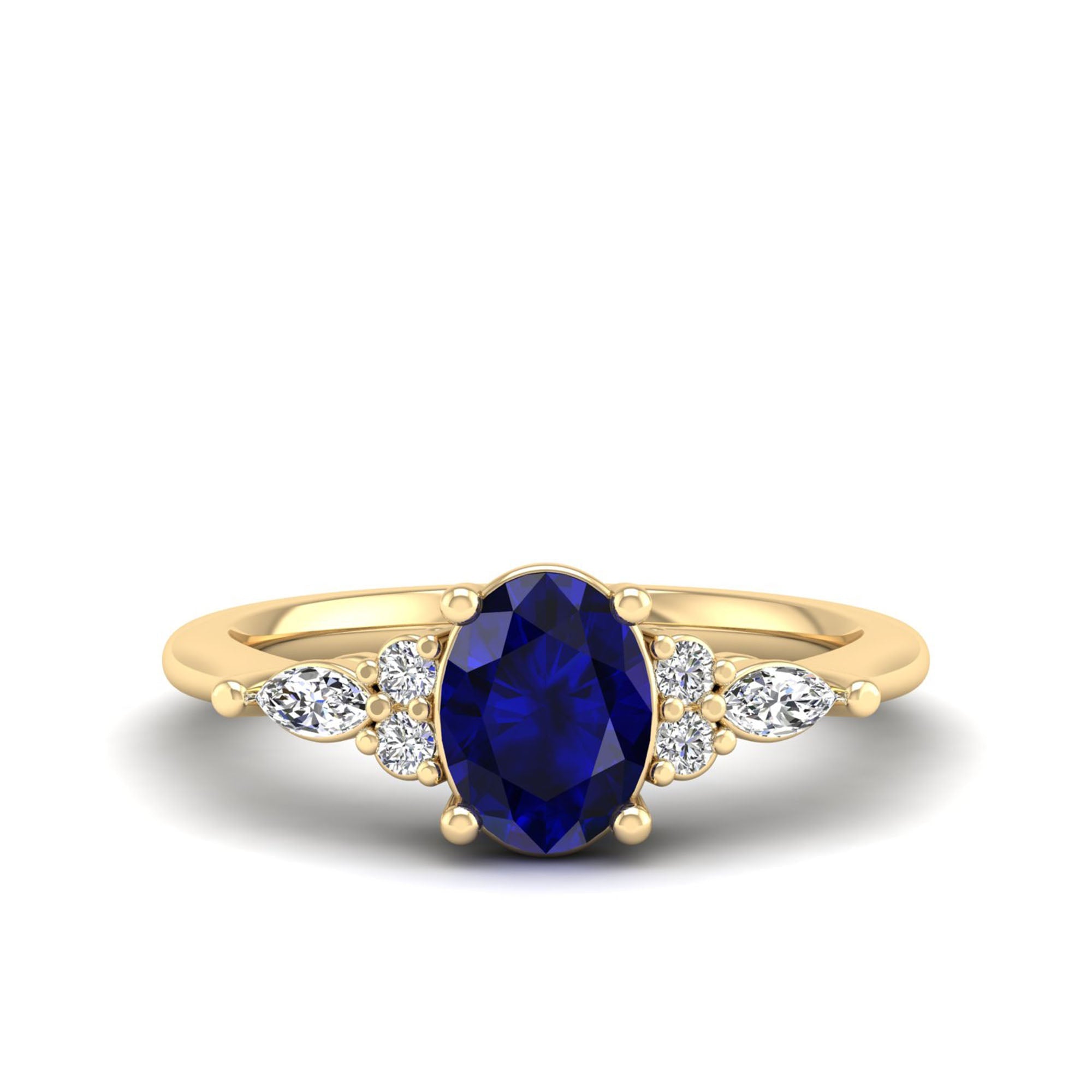 Juliette Sapphire and Diamond Ring