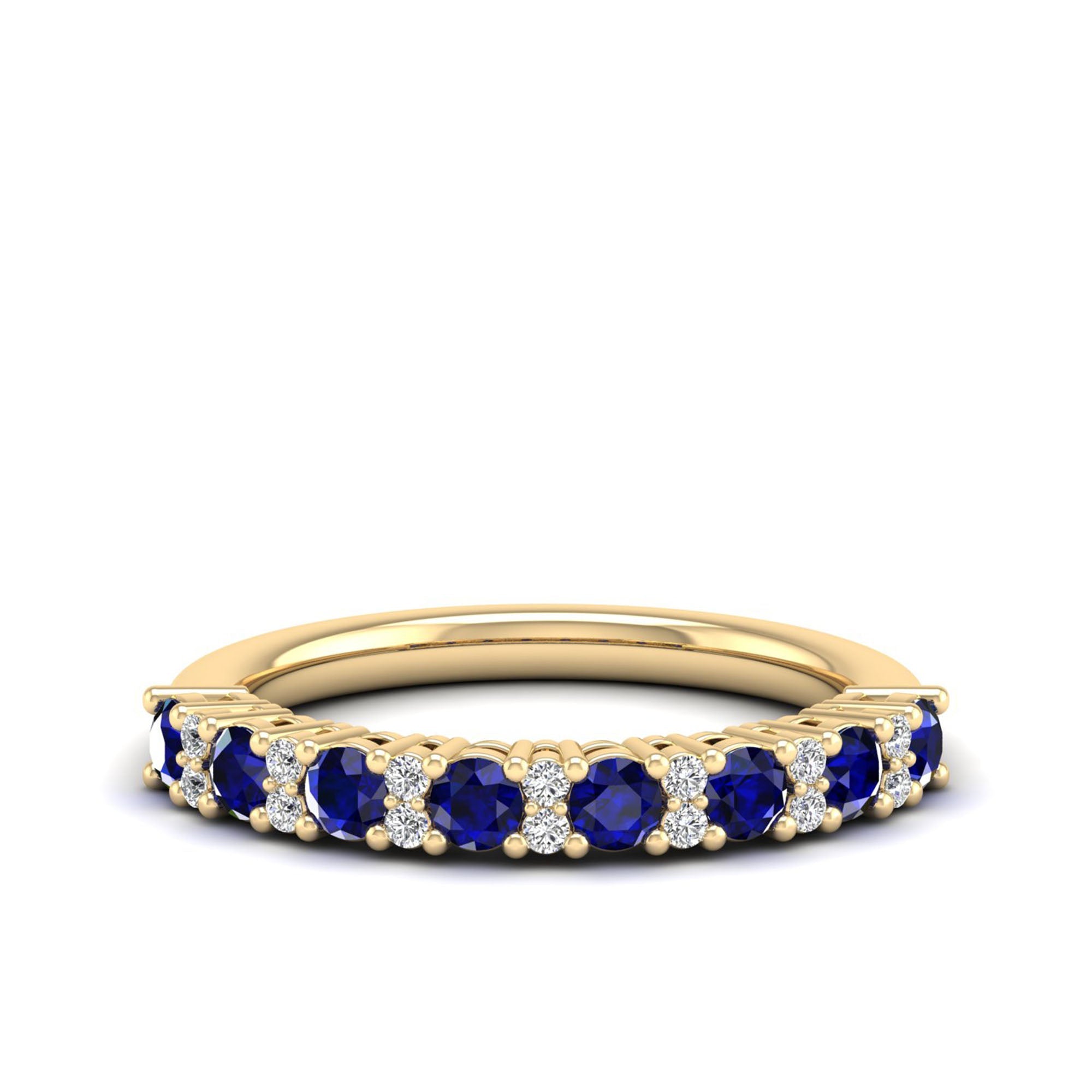Sapphire and Diamond Band