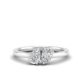 Toi et Moi Pear Lab Diamond Ring