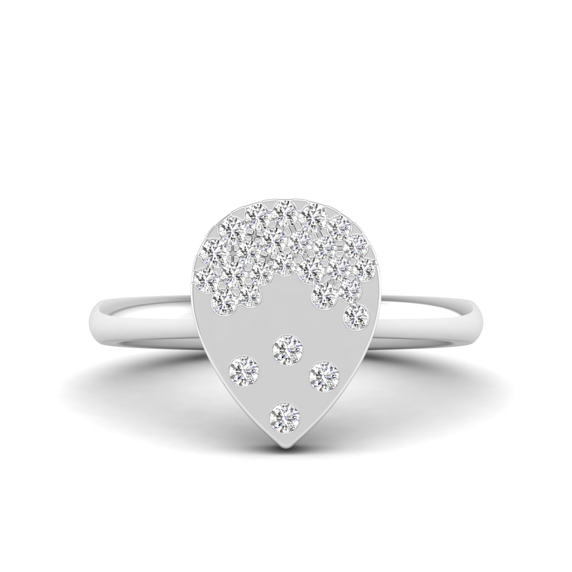 Pear Confetti Diamond Ring