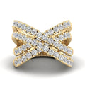Criss Cross Diamond Ring