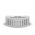 Geometric Bar Diamond Ring