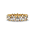 Alternating Pear Lab Diamond Eternity Band