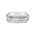 Men's Offset Baguette Diamond Band