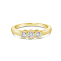 3-Stone Bezel Diamond Band
