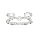 0.35 Cts. Diamond Double Band