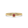 Stackable Bezel Ruby Ring
