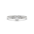 Stackable Bezel Diamond Ring