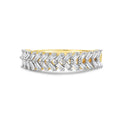 Diamond Chevron Stackable Ring
