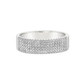 Diamond 5 Row Pavé Ring