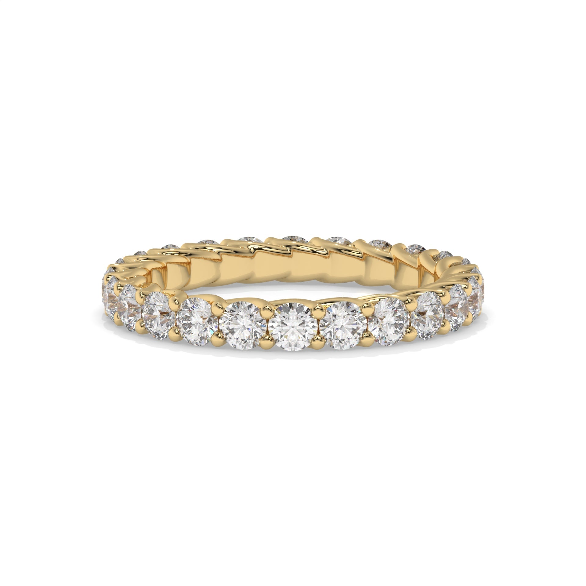 Prong-Setting Lab Diamond Eternity Band
