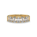 Emerald and Oval Lab Diamond Seven-Stone Band