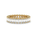Emerald Lab Diamond Eternity Ring
