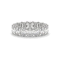 Oval Lab Diamond Eternity Band