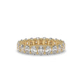 U-Prong Oval Lab Diamond Eternity Band