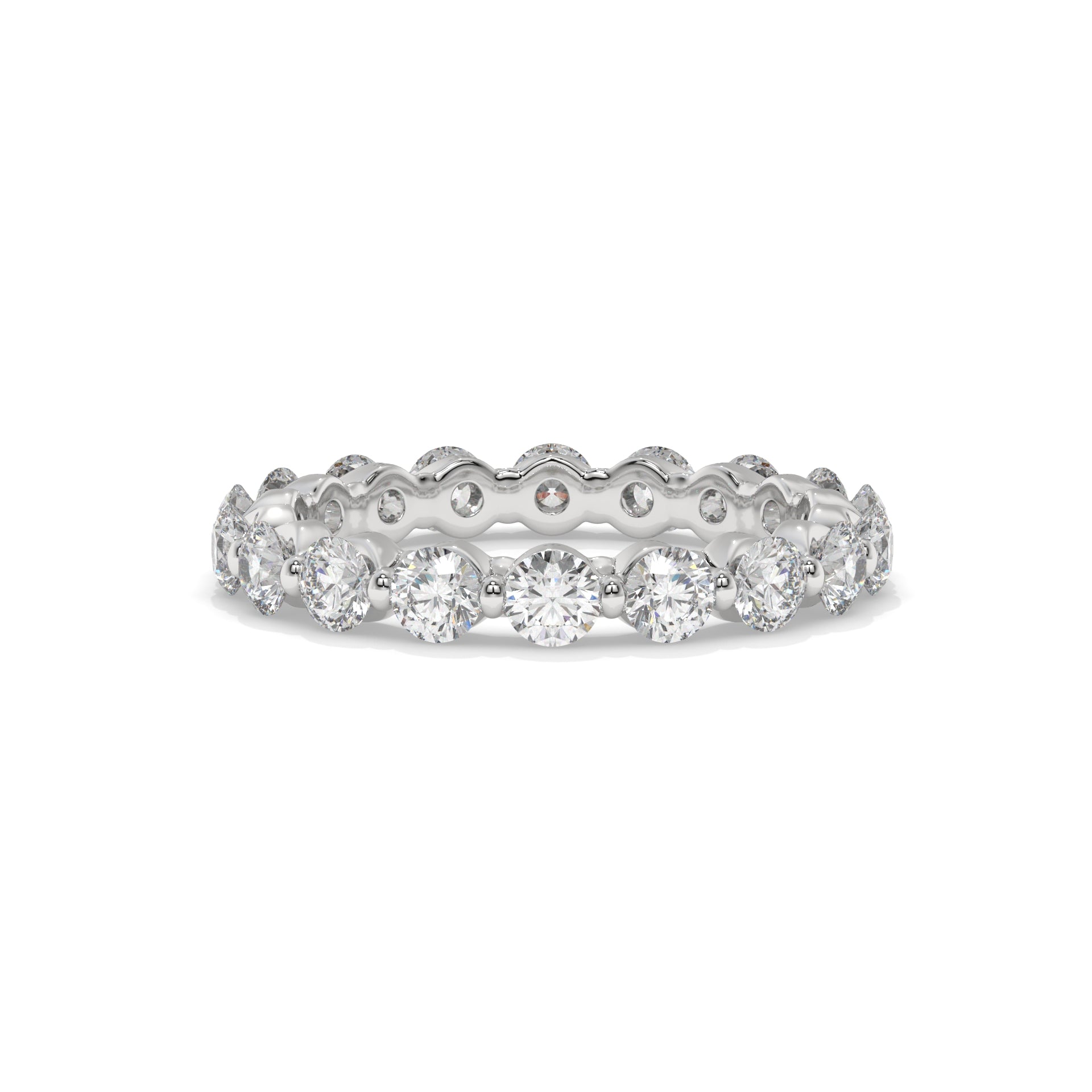 Floating Lab Diamond Eternity Ring