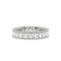 Emerald Lab Diamond Eternity Band