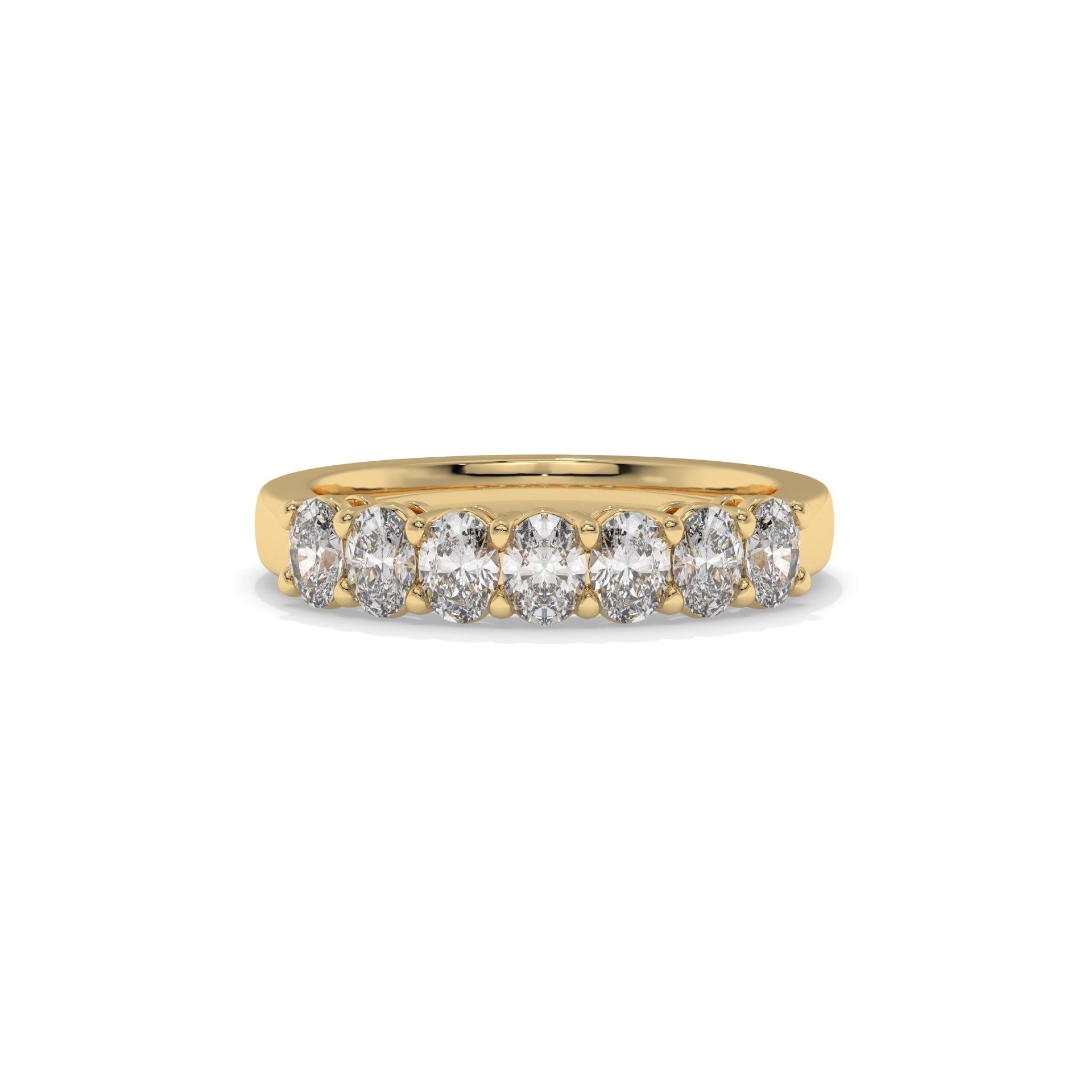 Oval Lab Diamond Seven-Stone Band