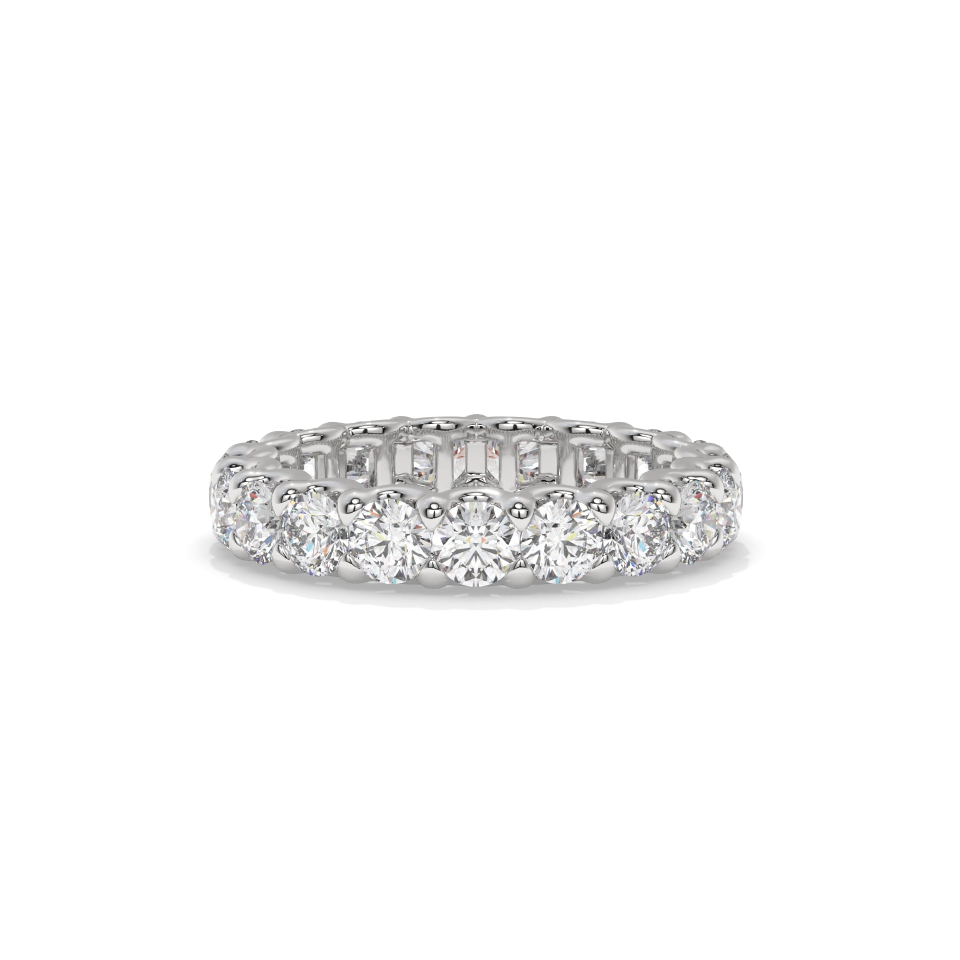 U-Prong Lab Diamond Eternity Band