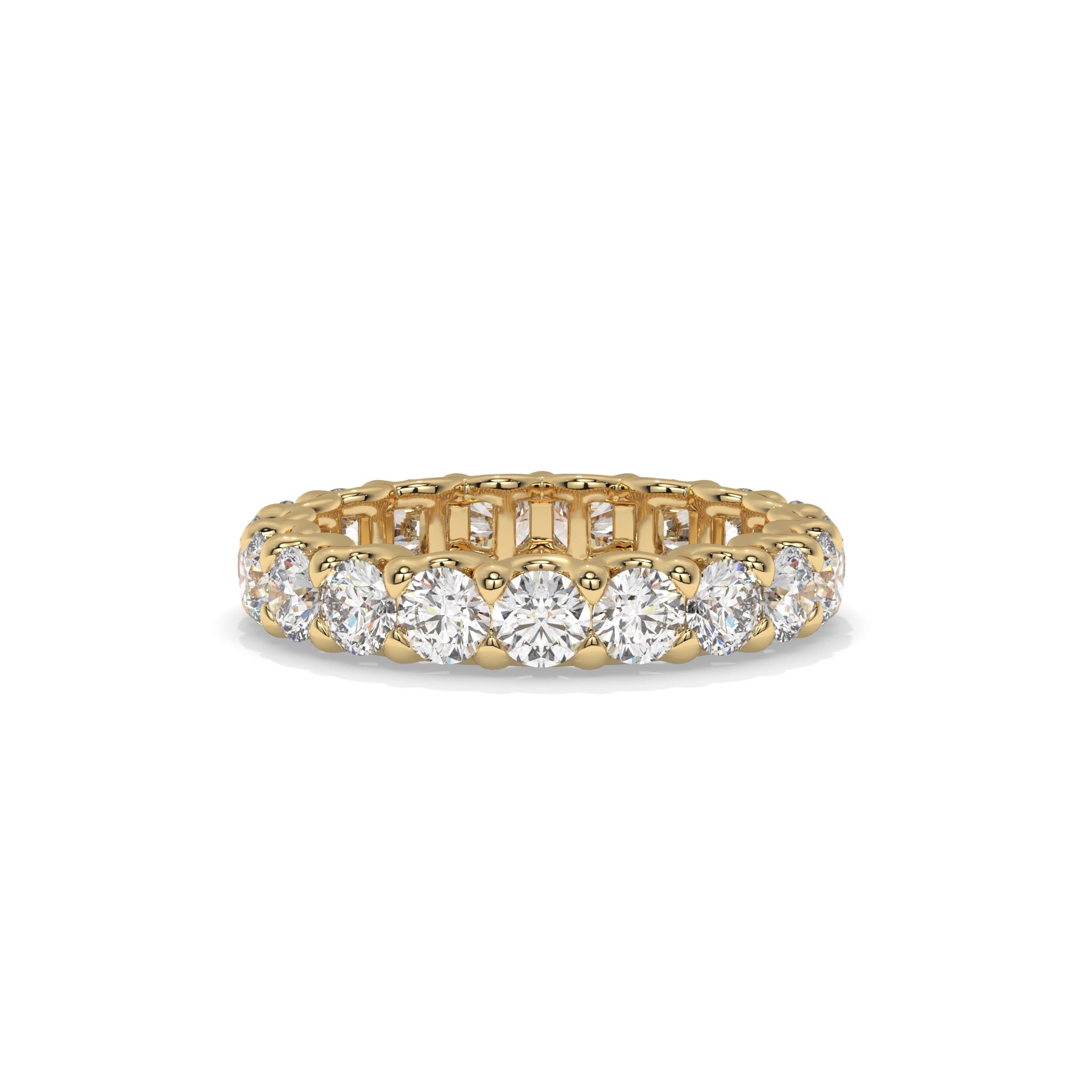 U-Prong Diamond Eternity Band