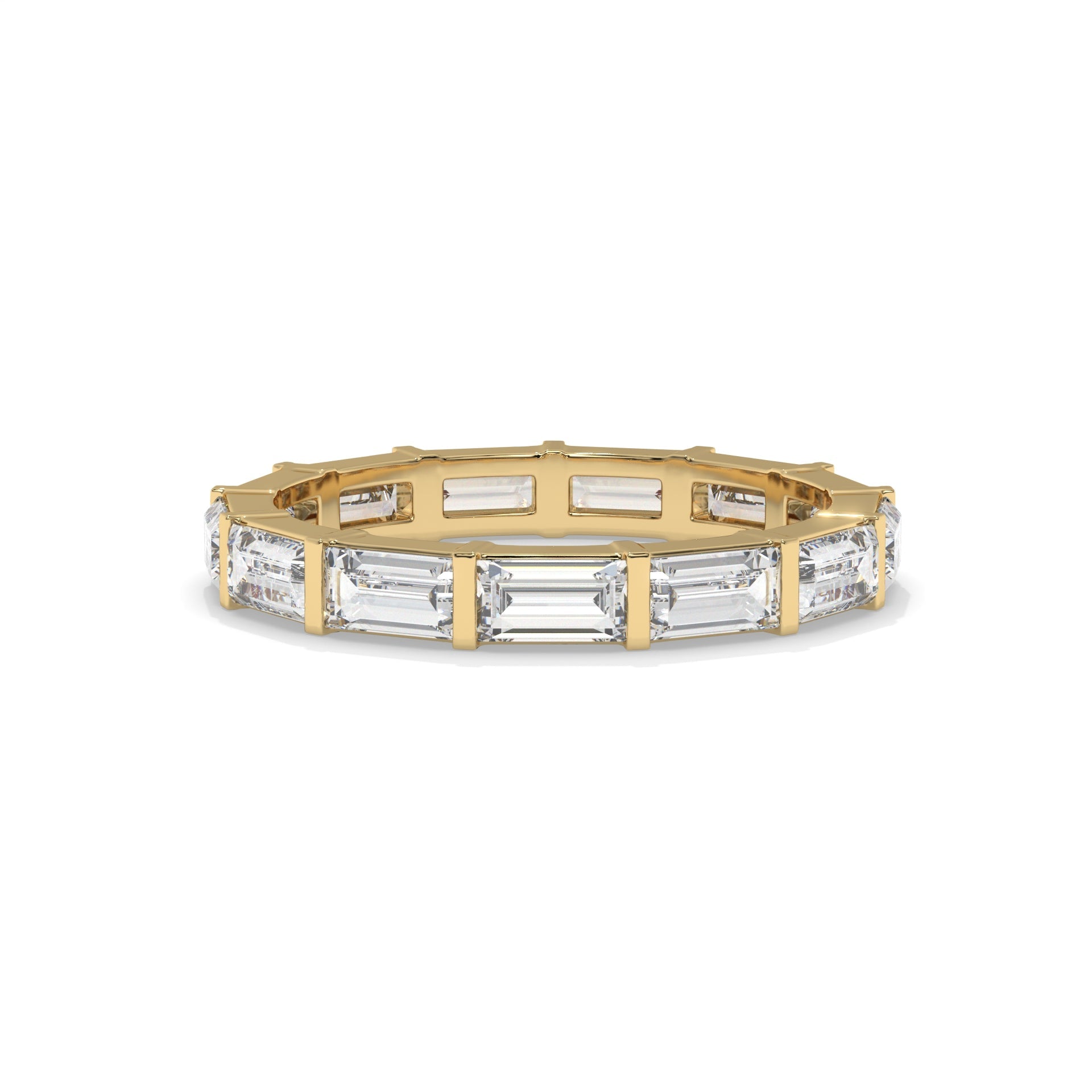 Baguette East-West Lab Diamond Eternity Band