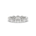 Bezel East-West Oval Lab Diamond Eternity Band