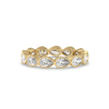 Bezel East-West Pear Lab Diamond Eternity Band