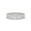 Round Lab Diamond Channel Set Eternity Band