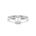 Isla Emerald Lab Diamond Hidden Halo Ring