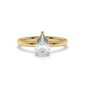 Isla Pear Lab Diamond Hidden Halo Ring