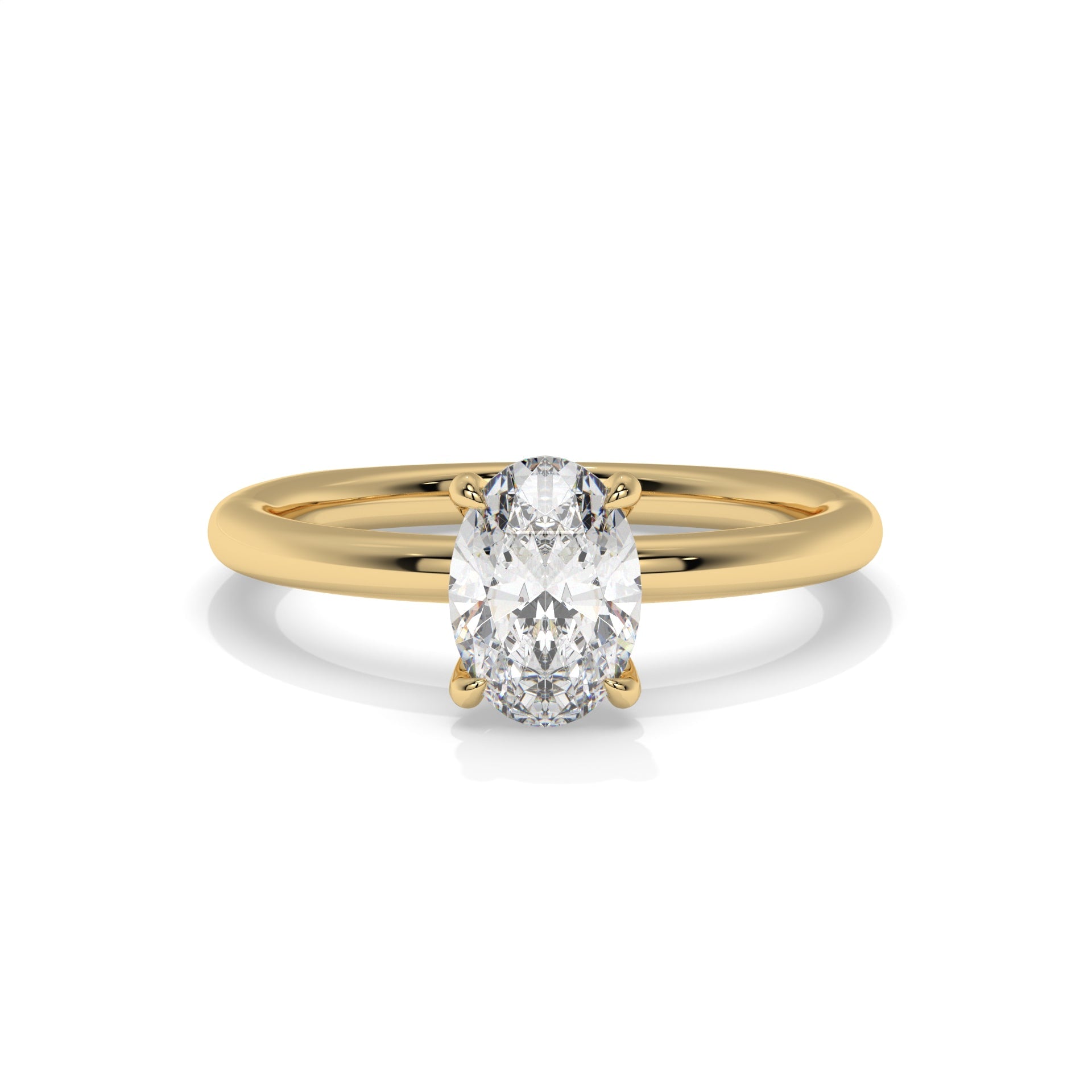 Isla Oval Lab Diamond Ring