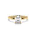 Isla Oval Lab Diamond Hidden Halo Ring