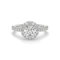 Milano Round Halo Lab Diamond Ring