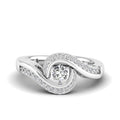 Twisted Dancing Diamond Ring