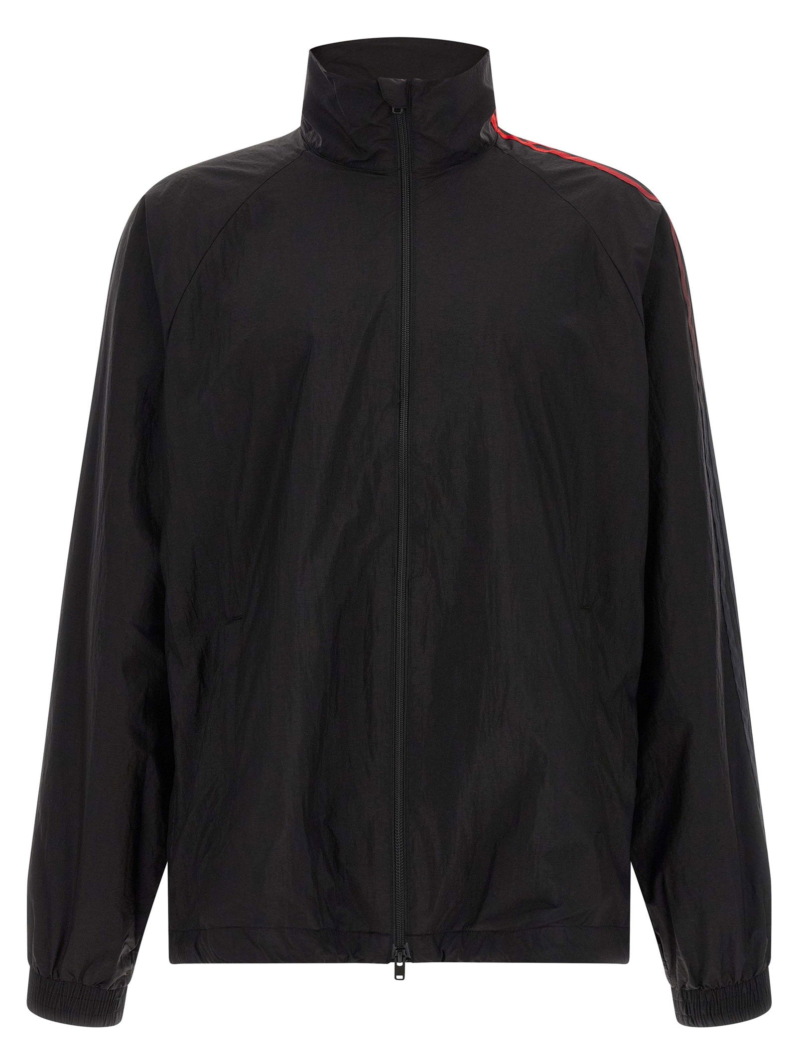 Y-3 Gradient Stripe Technical Taffeta Sweatshirt — Black