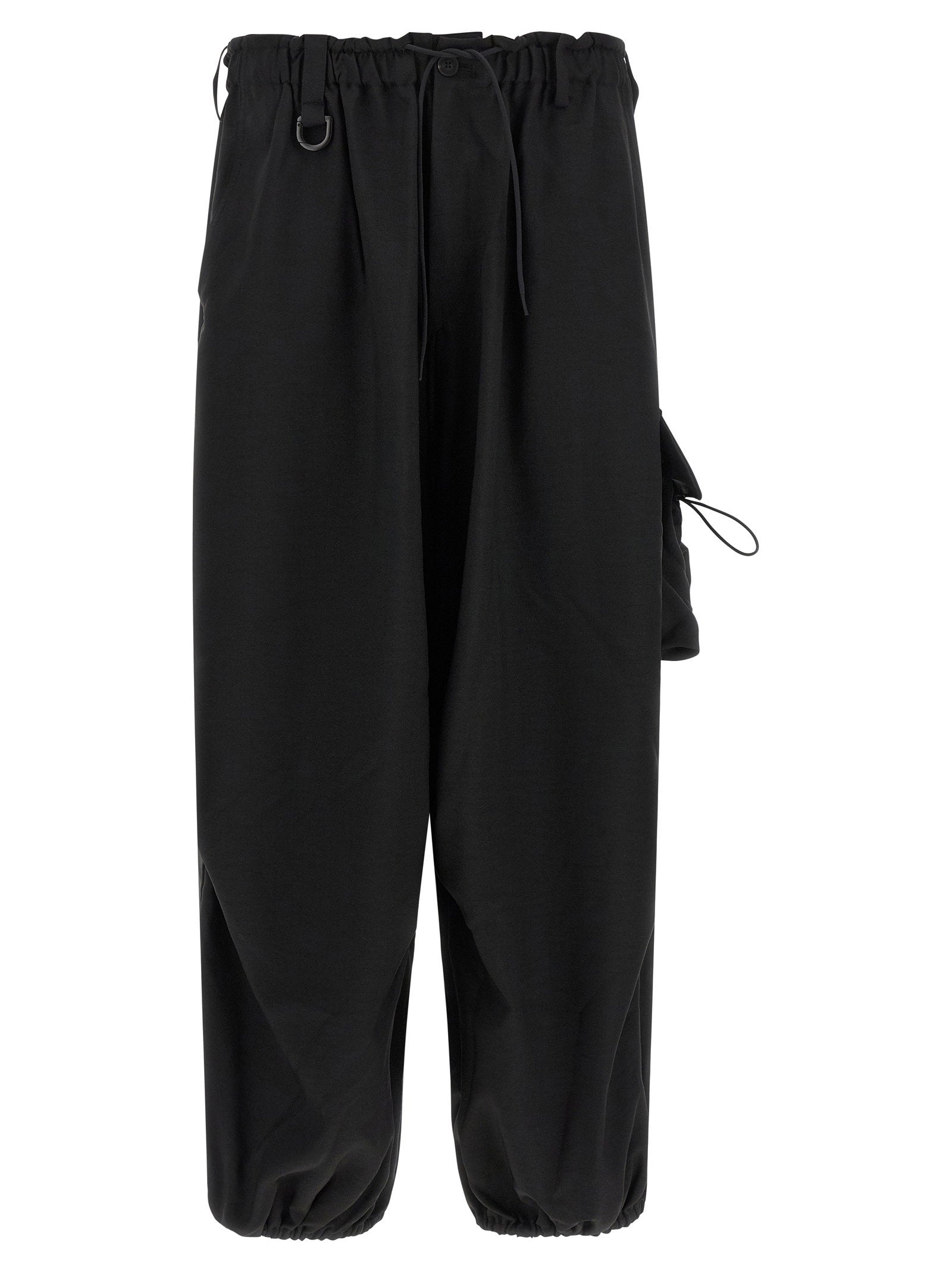 Y-3 Oversized Technical Cargo Pants — Black