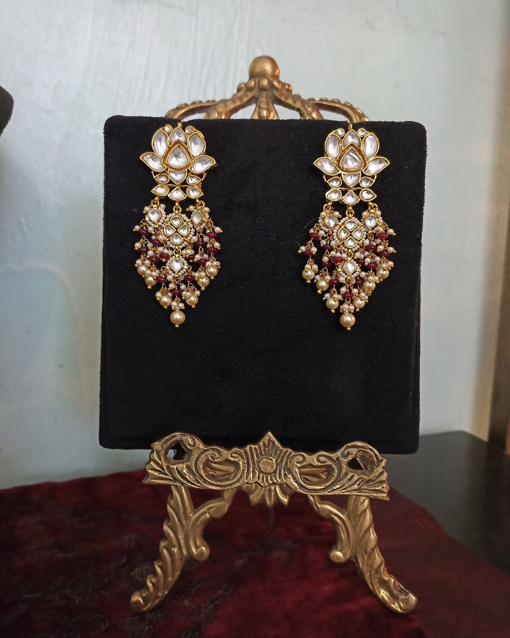 The Rani Haar Earrings By KYNAH, Luxury Indian Fashion & Bridal Wear