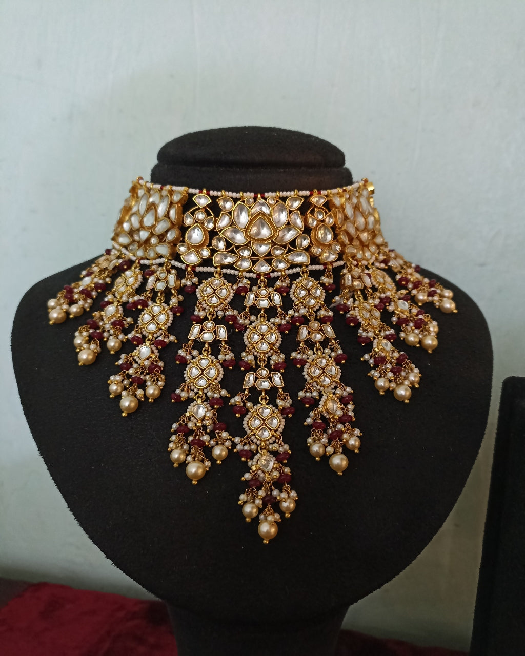The Rani Haar Necklace Set By KYNAH, Luxury Indian Fashion & Bridal Wear