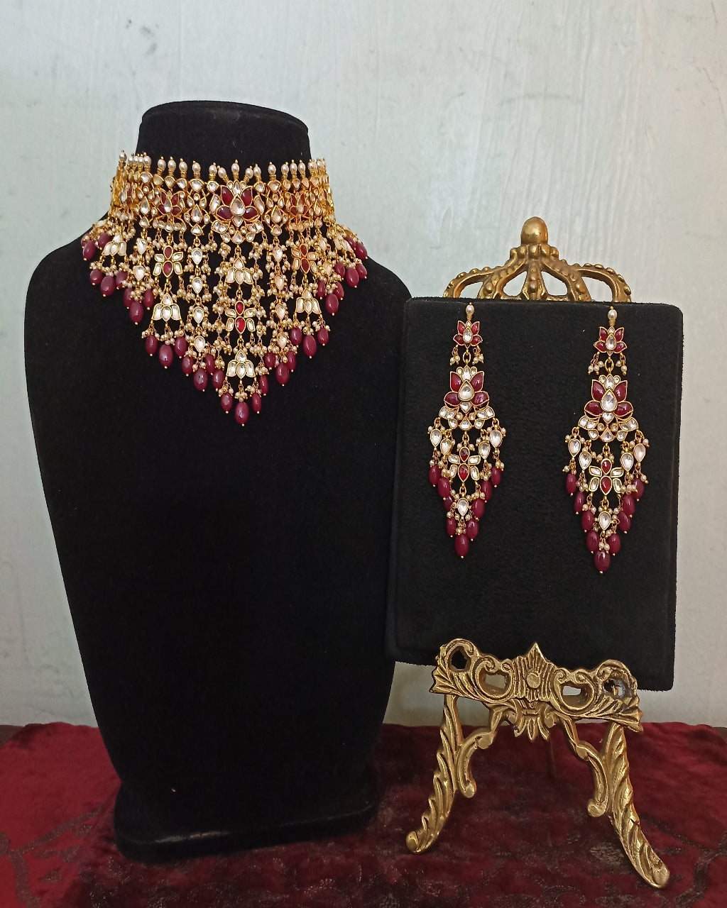 The Jodha Necklace Set By KYNAH, Luxury Indian Fashion & Bridal Wear