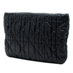 Calfskin Cannage Rose Clutch