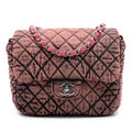 Small Square CC Quilted Denimpression Single Flap