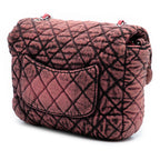 Small Square CC Quilted Denimpression Single Flap