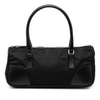 Vitello Trimmed Tessuto Handbag