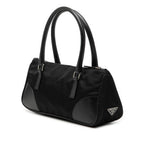 Vitello Trimmed Tessuto Handbag