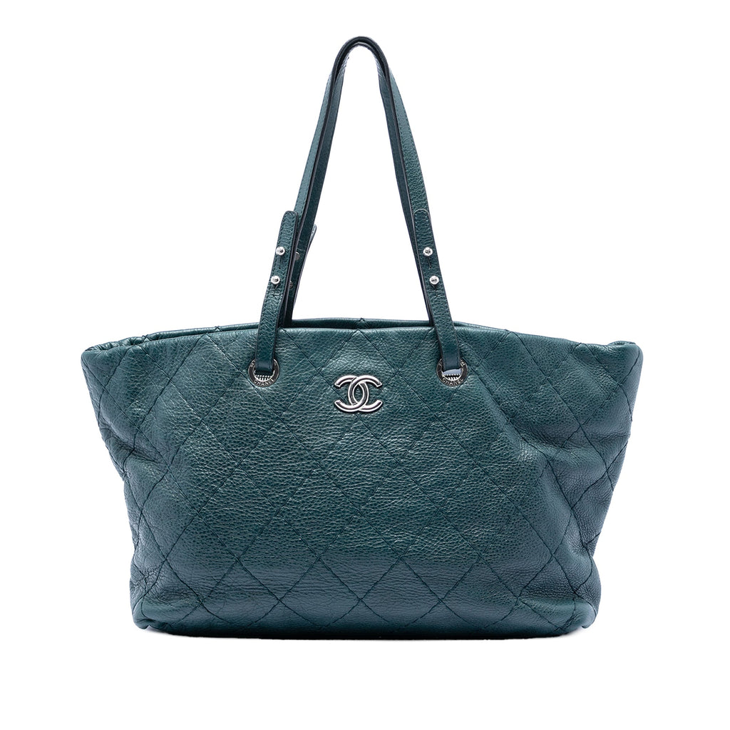 Large Glazed Calfskin On The Road Tote