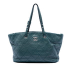 Large Glazed Calfskin On The Road Tote